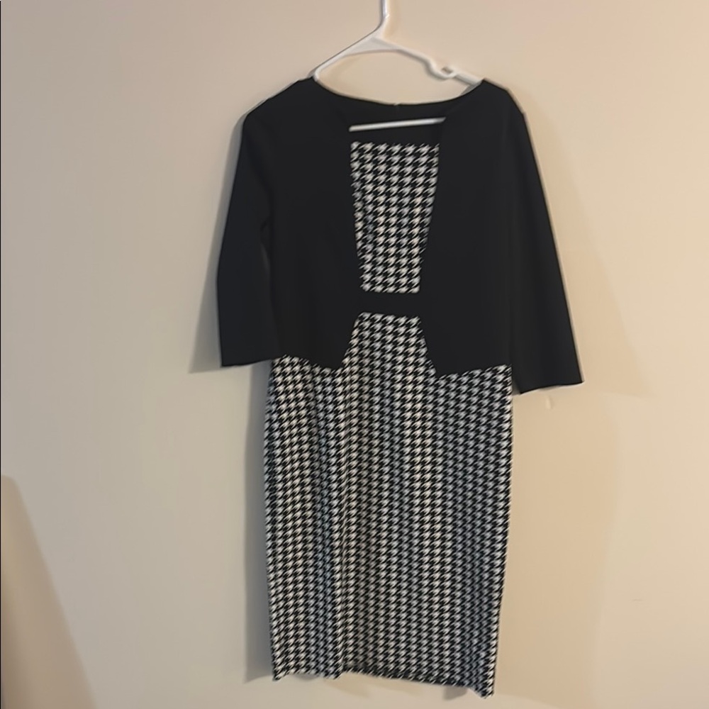 Elegant Black and White Dress